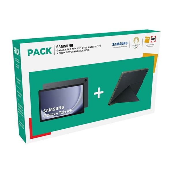 Tablet - Samsung - Tab A9 Plus - 11" - 64 GB - Android 13 - Ingår fodral