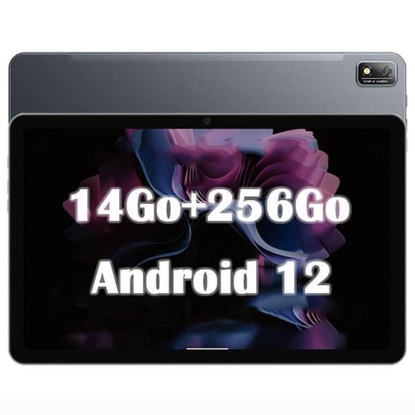 Blackview Tab 16 Pekskärmsplatta 11 tum FHD+ 14GB+256GB-SD 1TB 13MP+8MP 7680mAh Android 12 Dual SIM, TÜV-certifierad, Face ID - Grå Grå