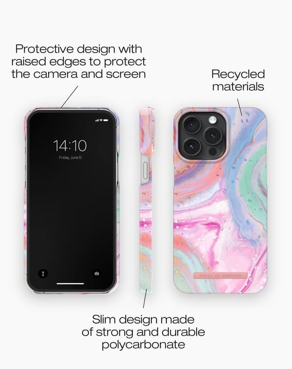 Printed Case iPhone 15 Pro Max Pastel Marble