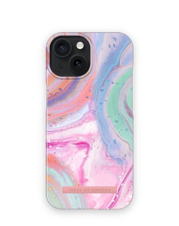 Printed Case iPhone 15 Pastel Marble