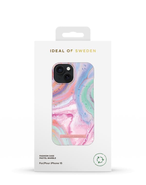 Printed Case iPhone 15 Pastel Marble