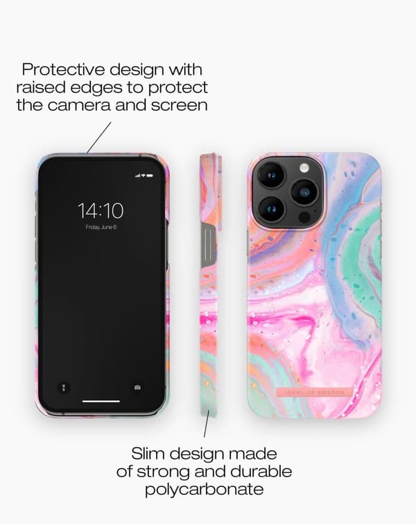 Printed Case MagSafe iPhone 14 Pro Max Pastel Marble