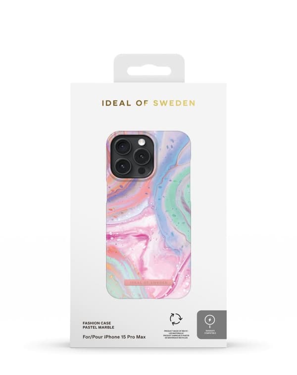 Printed Case MagSafe iPhone 15 Pro Max Pastel Marble