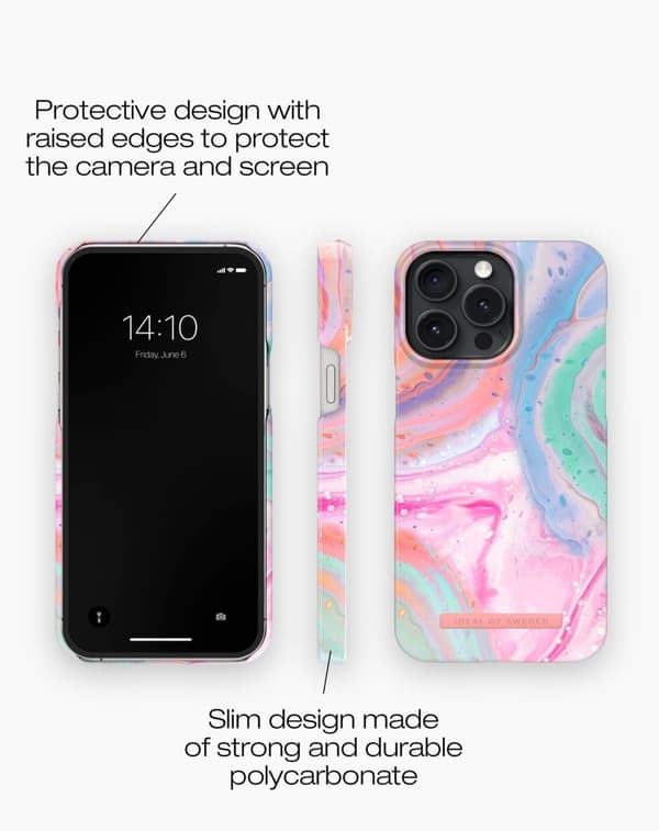 Printed Case MagSafe iPhone 15 Pro Max Pastel Marble