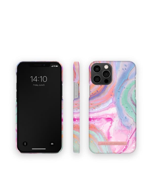 Printed Case MagSafe iPhone 12 / 12 Pro Pastel Marble