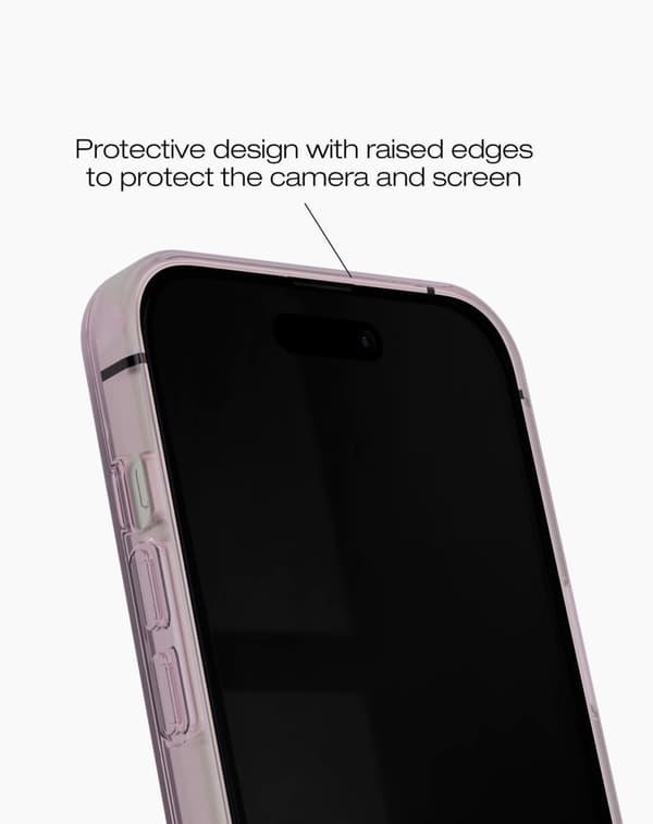 Clear Case MagSafe iPhone 13 / 14 / 15 / 16e Light Pink