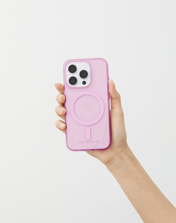 Clear Case MagSafe iPhone 14 Pro Light Pink