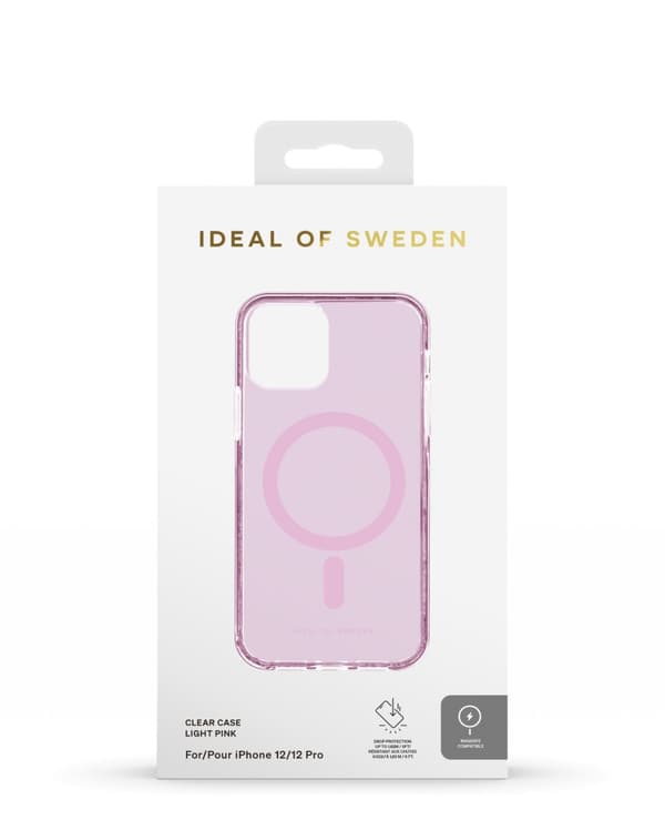 Clear Case MagSafe iPhone 12 / 12 Pro Light Pink