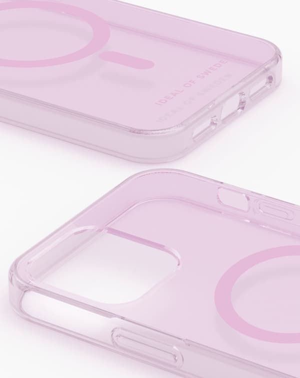 Clear Case MagSafe iPhone 12 / 12 Pro Light Pink