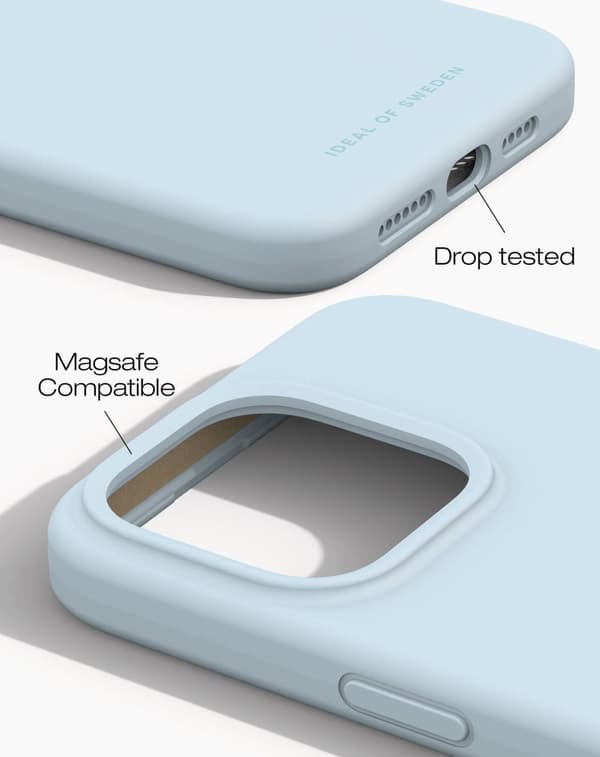 Silicone Case MagSafe iPhone 15 Pro Max Light Blue