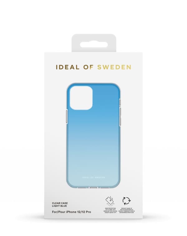 Clear Case iPhone 12 / 12 Pro Light Blue