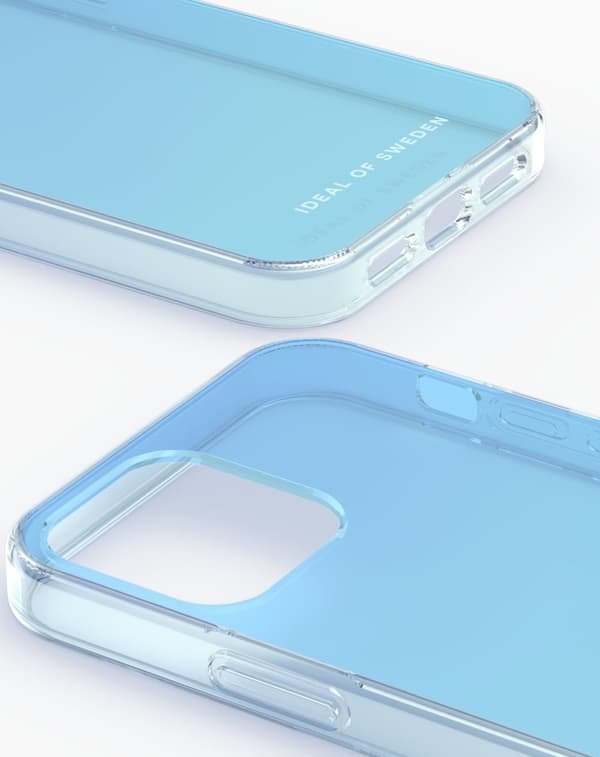 Clear Case iPhone 12 / 12 Pro Light Blue
