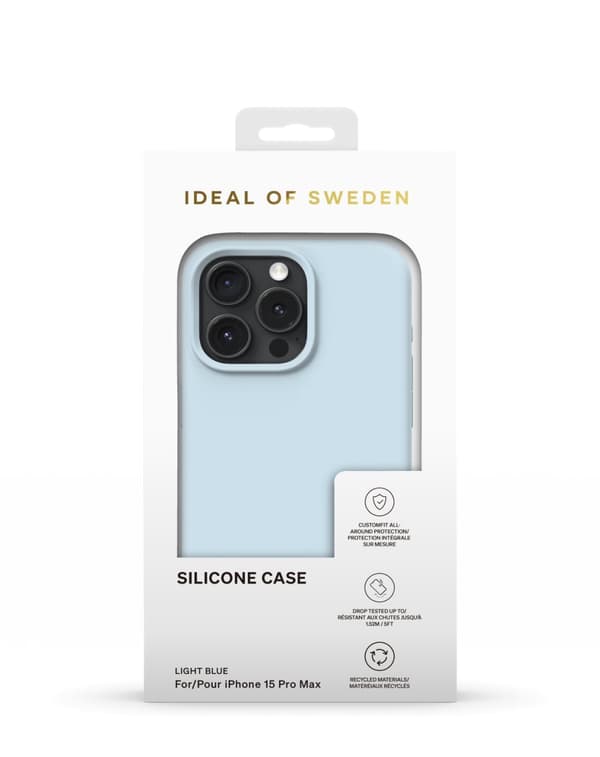 Silicone Case iPhone 15 Pro Max Light Blue