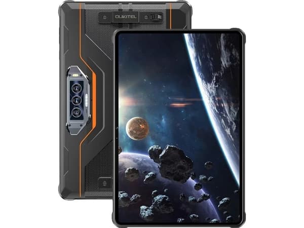 Oukitel RT8 4G Mediatek LTE-TDD &amp; LTE-FDD 256 GB 27.9 cm (11&quot;) 6 GB Wi-Fi 5 (802.11ac) Android 13 Black, Orange Sort, Oransje
