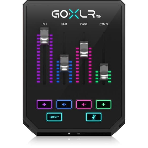 GoXLR Mini - Mixer &amp; USB Audio Interface för streamers, spelare och podcasters