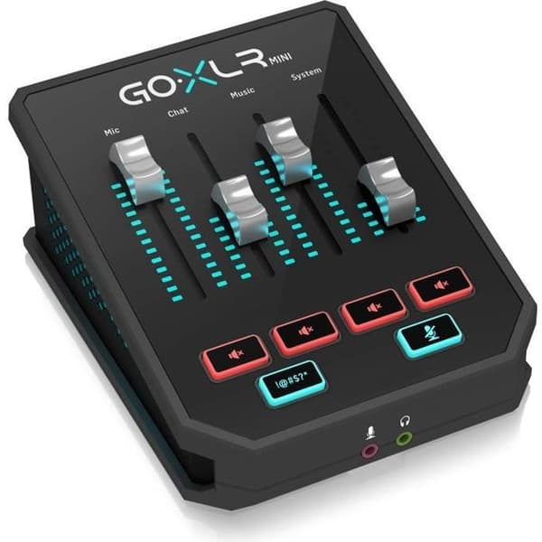 GoXLR Mini - Mixer &amp; USB Audio Interface för streamers, spelare och podcasters
