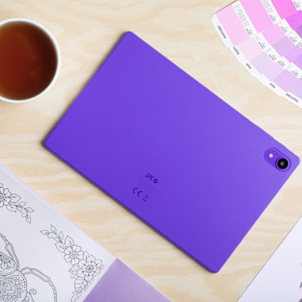 SPC GRAVITY 5 SE - 10-tums surfplatta, Octa-Core, 5000 mAh, 4 GB RAM, 64 GB lagring, föräldrakontroll, Android 13 - Lila