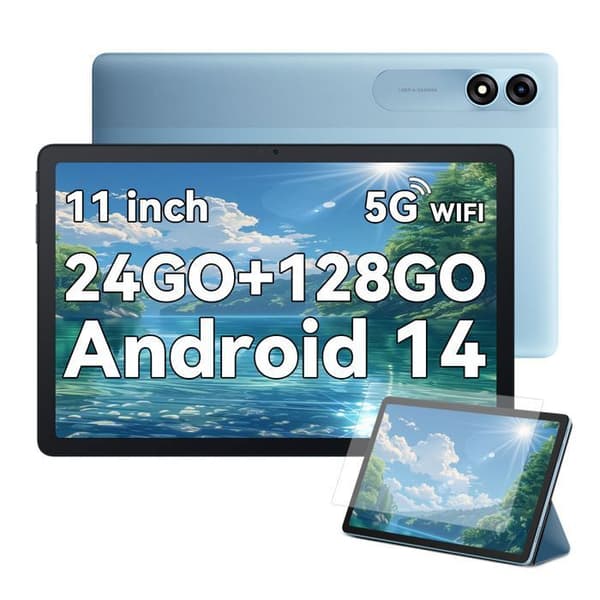 Blackview Tab 90 Touch Tablet 10,92" 1080P FHD Android 14 RAM 24GB ROM 128GB/SD 1TB 8200mAh (10W) PC-läge WPS Dual SIM - Blå
