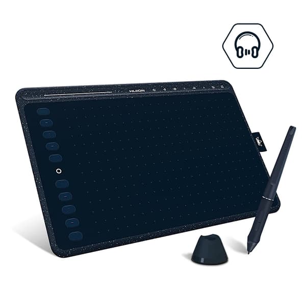 Tegne Grafisk Tablet, 8192 Trykniveauer, USB-C Forbindelse,Stjerneskinnende Blå