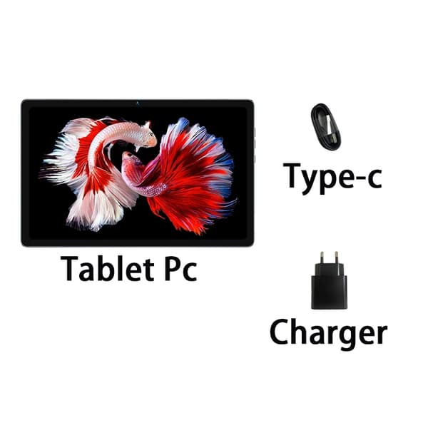 Tablet PC, 256GB lagring, dubbla kameror,Surfplatta