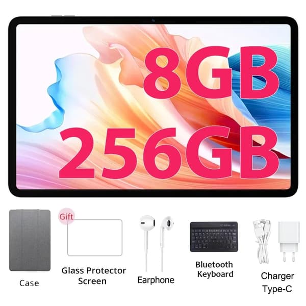 Tablet, 8GB RAM, 256GB lagerplads,Tablet 12GB+256GB