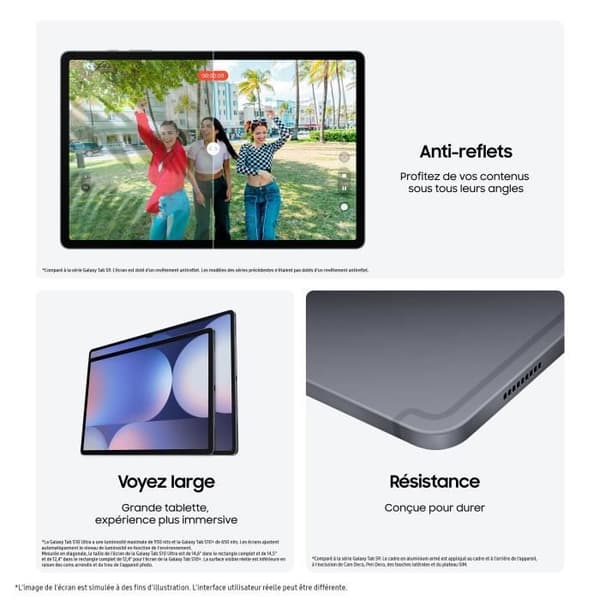 SAMSUNG Galaxy Tab S10+ 12,4" Wifi 256 GB Grå