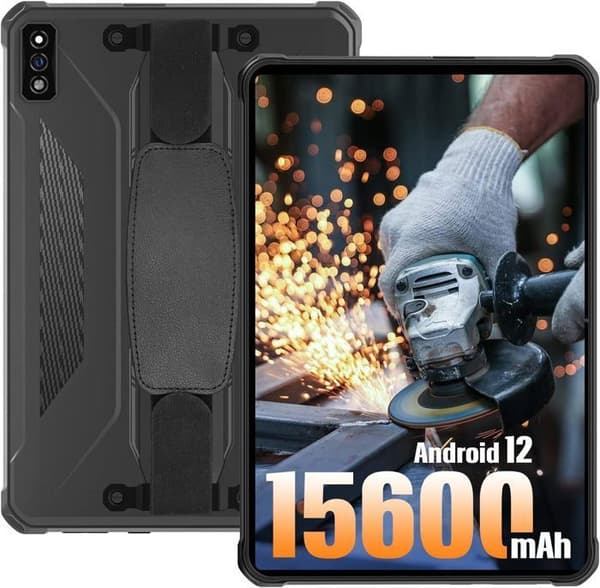 Okrossbar surfplatta - HOTWAV R5 - Android 12 - 15600mAh - 4GB+64GB 16MP+16MP Dual SIM 4G Ip68 Vattentät - Grå