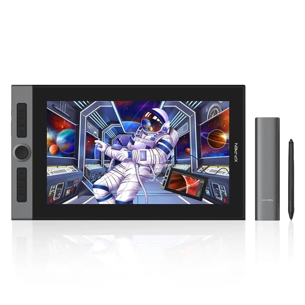 XPPen Grafik Tablet Monitor, X3 Smart Chip, 133% sRGB Farveskala,tilføj AC18 stativ