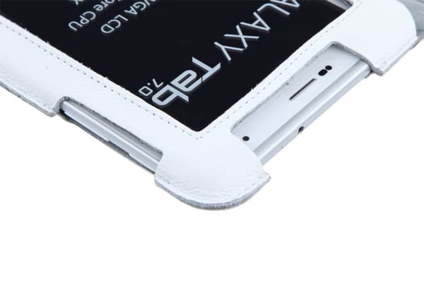 Vitt fodral dedikerat till Samsung Galaxy Tab P3100
