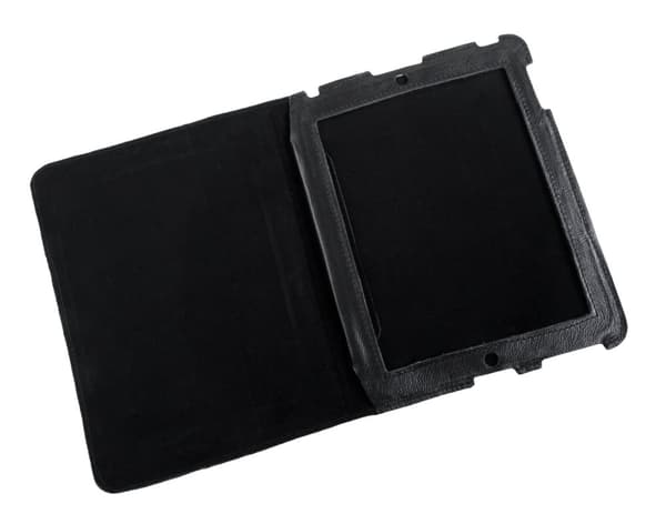 Kotelo omistettu Apple iPad 3:lle nahkainen musta