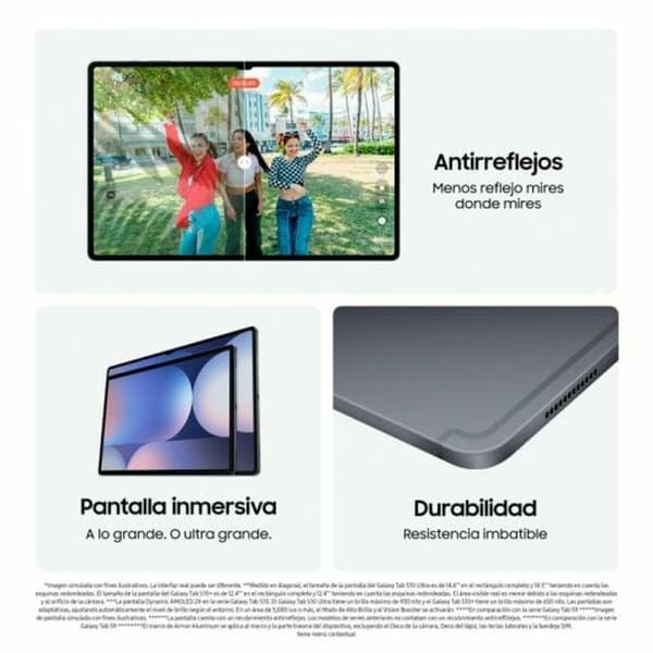Läsplatta Samsung Galaxy Tab S10 Ultra 14,6" Octa Core 12 GB RAM 512 GB Grå