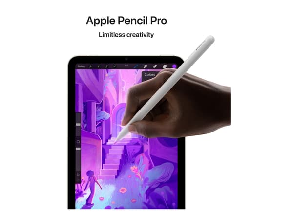 Apple iPad mini A17 Pro Wi-Fi + Cellular - Surfplatta - 128 GB - 8.3" IPS (2266 x 1488) - 3G, 4G, 5G - starlight