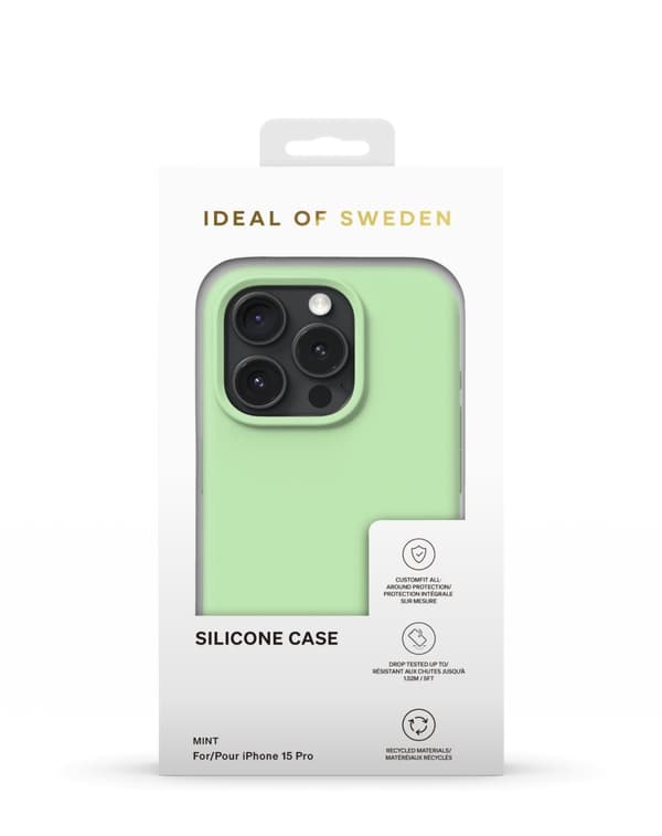 Silicone Case iPhone 15 Pro Mint