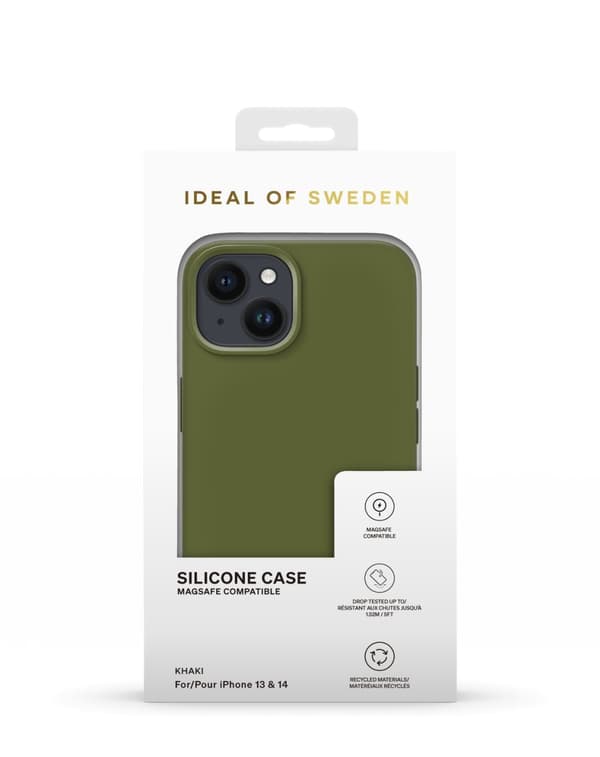 Silicone Case MagSafe iPhone 13 / 14 Khaki