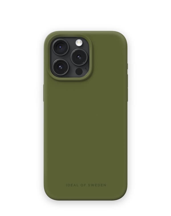 Silicone Case MagSafe iPhone 15 Pro Max Khaki