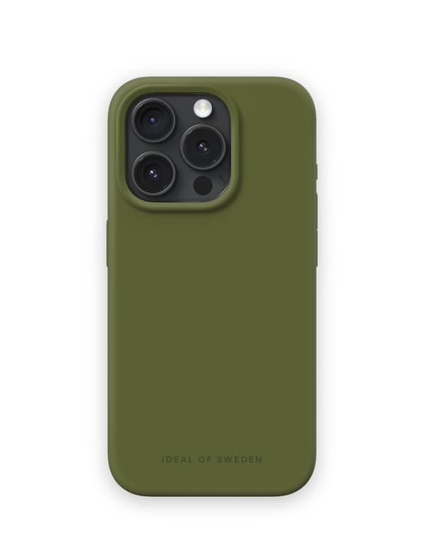 Silicone Case iPhone 15 Pro Khaki