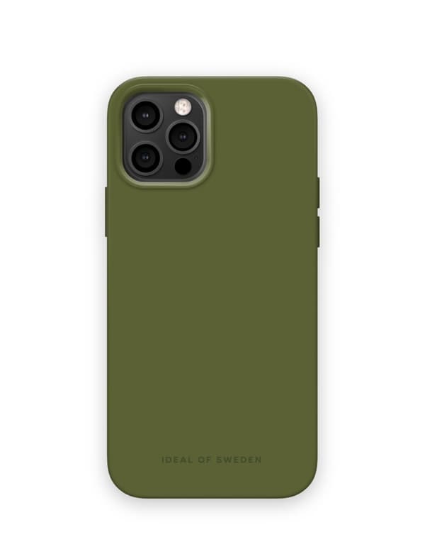 Silicone Case iPhone 12 / 12 Pro Khaki