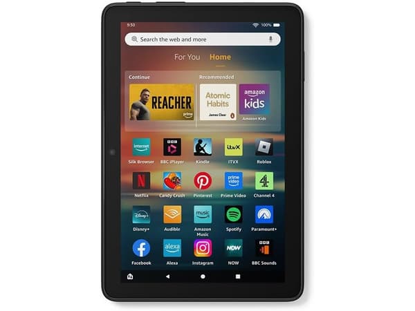 Amazon Fire HD 8, 20.3 cm (8"), 1280 x 800 pixels, 32 GB, 3 GB, 2 GHz, Black