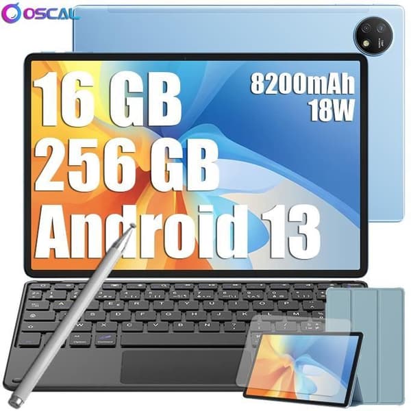 Tactil Tablet - Oscal - Pad 16 - Android 13 - 10,5" - 256Go - 5G - Stylus ingår