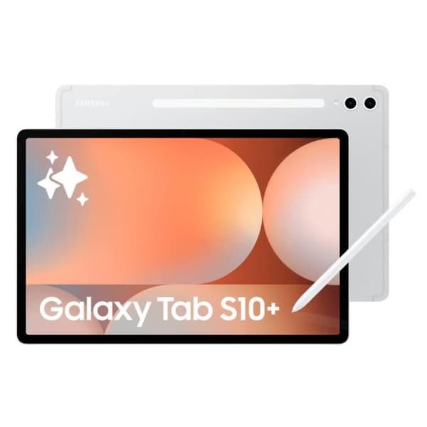Surfplatta - Samsung - Galaxy Tab S10+ - 12,4'' AMOLED - 512 GB - 5G - Silver Platina, Silver