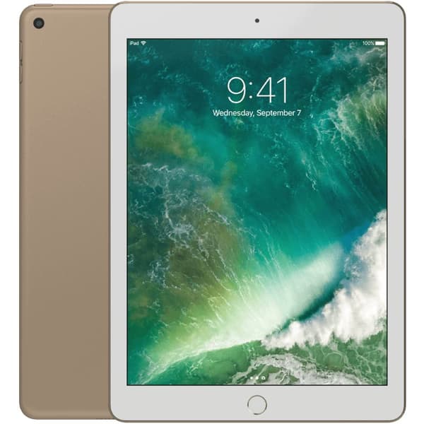 iPad 9,7 5:e gen (2017) Gold 32 GB WIFI Klass B 100% batteri (refurbished)