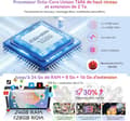 Miniatyrbild 2 av 6: Blackview Tab 60 Pro Pekskärm 10.1" HD+ IPS Android 14, 24Go+128Go/SD 1 To, 5100mAh(10W) Wifi 5 Blå Med K1-tangentbord
