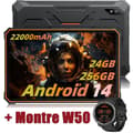 Miniatyrbild 1 av 6: Blackview Active 8 Pro Stöttålig Surfplatta 10.36" 2.4K FHD+ 24Go+256Go 22000mAh(33W) 48MP+16MP Android 14 Orange Med W50 Svart