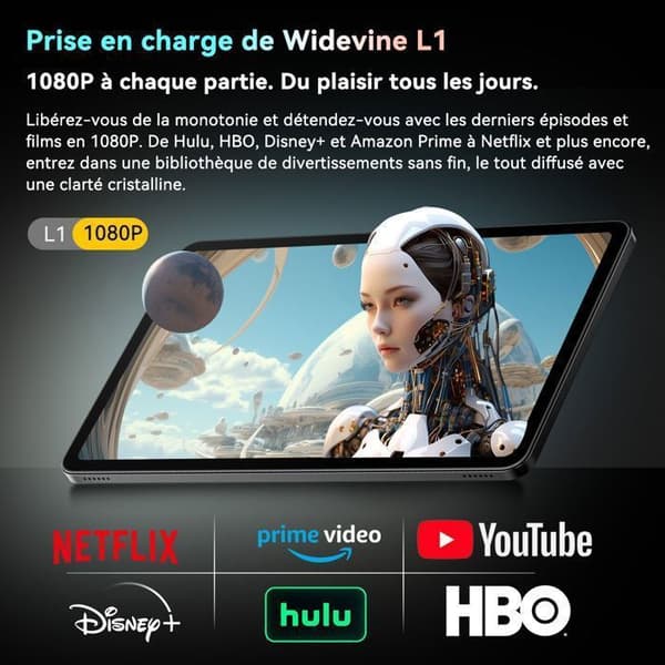 Blackview MEGA2 Tablet 11.97" Android 15 2.4G+5G Wifi, RAM 36 GB ROM 256 GB/SD 2 TB 9000mAh Dubbelsim - Grå
