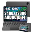 Miniatyrbild 1 av 6: Oscal Pad 90 Taktisk Tablet 10,92" Android 14 RAM 24Go ROM 128Go/SD 2To 7700mAh, 13MP+8MP, Dual SIM, WiFi 5 Grå Med K1 Tangentbord
