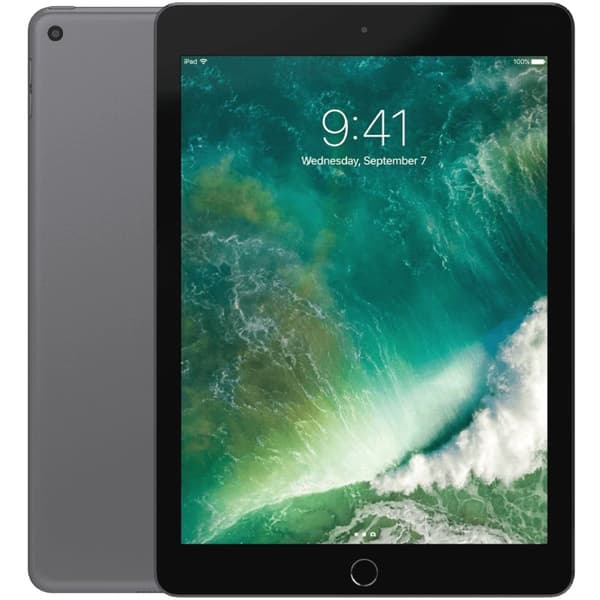 iPad 9,7 5:e gen (2017) Space grey 32 GB WIFI Klass A 100% batteri (refurbished)