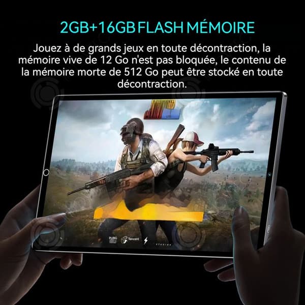 INN Tablet 11 tum Android 7 3G LTE 2GB RAM 16GB ROM Kamera 2MP+5MP IPS-skärm 1280x800 15000mAh Octa-core Silver Tac Tablet