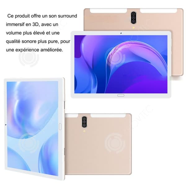 INN Tablet 10,1 tum 3000 mah 1280x800p kamera hållbarhet front dual sim talk octa-core processor pekskärm surfplatta