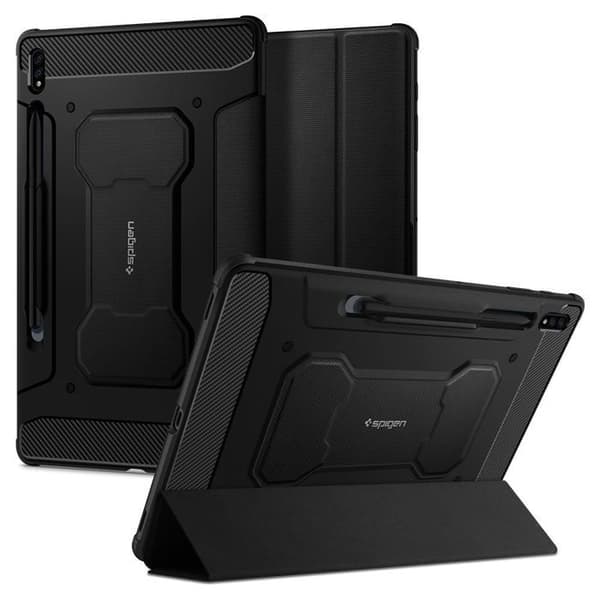 Spigen - SPN1413BLK - Rugged Armor Pro Tablet Fodral för Samsung Galaxy Tab S7 11.0 T870/T875 Svart