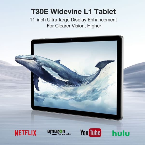 Tactile Tablet - DOOGEE - T30E - 11 inches - Android 14 - 8000mAh - 9GB RAM - 128GB ROM